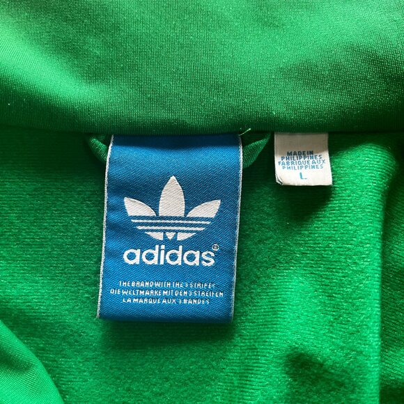 Adidas Track Jacket — Green, Mens Large - Picture 4 of 7
